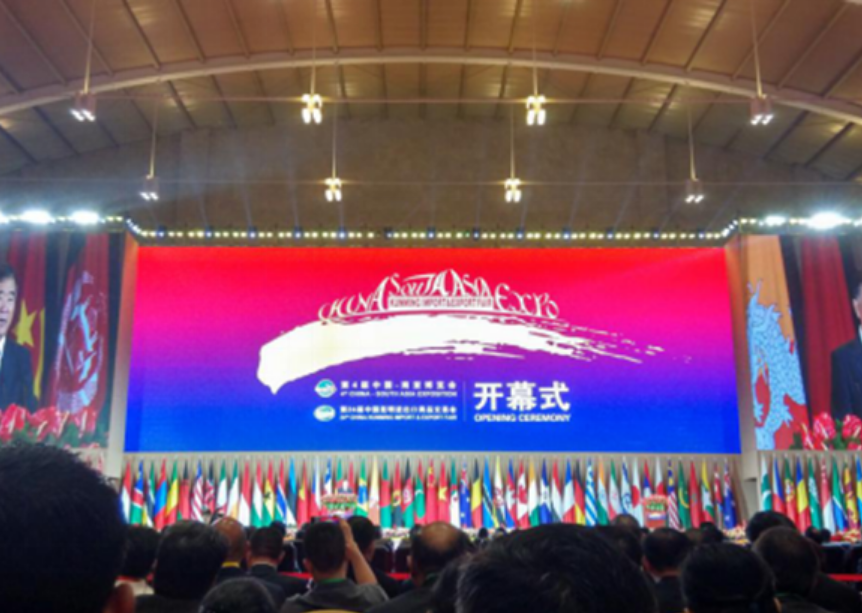 Representatives of Tianjin Tianlong Agricultural Technology Co., Ltd. attended the opening ceremony of China-South Asia Expo.
