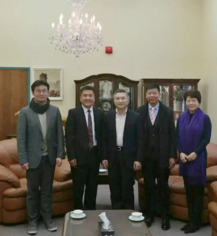 The delegation of Tianjin Tianlong Agricultural Technology Co., Ltd. visited the Commercial Office of the Chinese Embassy in Canada.