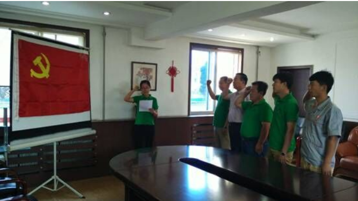 Tianlong Company organizes Party members to review the oath of joining the Party